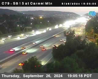 NB 15 at Carmel Mountain Rd.