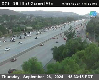 NB 15 at Carmel Mountain Rd.