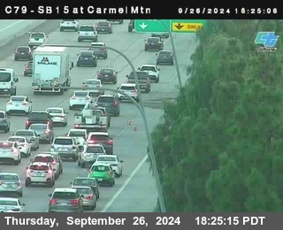 NB 15 at Carmel Mountain Rd.