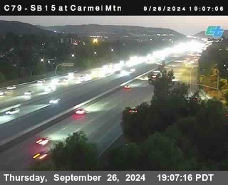 NB 15 at Carmel Mountain Rd.