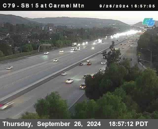 NB 15 at Carmel Mountain Rd.