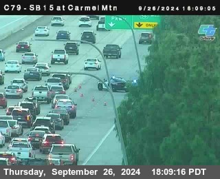 NB 15 at Carmel Mountain Rd.