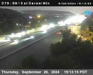 NB 15 at Carmel Mountain Rd.