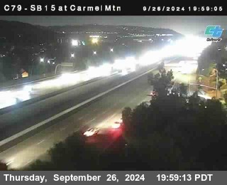 NB 15 at Carmel Mountain Rd.