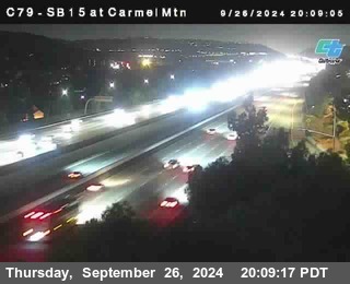 NB 15 at Carmel Mountain Rd.