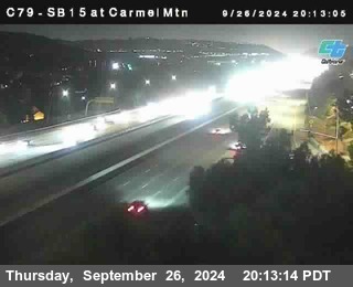 NB 15 at Carmel Mountain Rd.