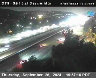 NB 15 at Carmel Mountain Rd.