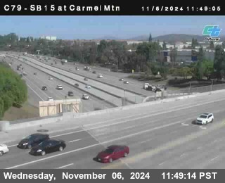 NB 15 at Carmel Mountain Rd.