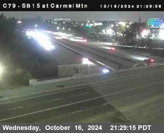 NB 15 at Carmel Mountain Rd.