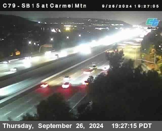 NB 15 at Carmel Mountain Rd.