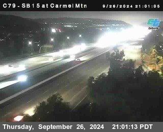 NB 15 at Carmel Mountain Rd.