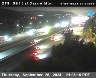 NB 15 at Carmel Mountain Rd.