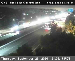 NB 15 at Carmel Mountain Rd.