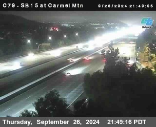 NB 15 at Carmel Mountain Rd.