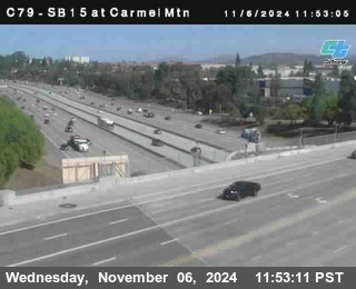 NB 15 at Carmel Mountain Rd.