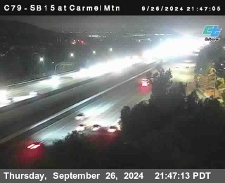 NB 15 at Carmel Mountain Rd.