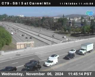 NB 15 at Carmel Mountain Rd.