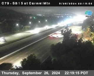 NB 15 at Carmel Mountain Rd.