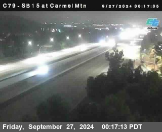 NB 15 at Carmel Mountain Rd.