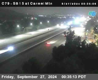 NB 15 at Carmel Mountain Rd.