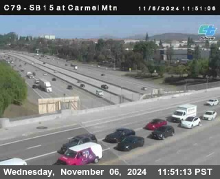 NB 15 at Carmel Mountain Rd.