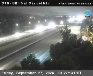 NB 15 at Carmel Mountain Rd.