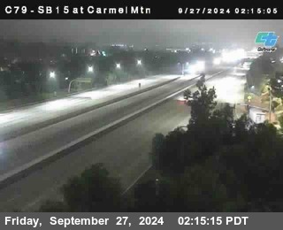 NB 15 at Carmel Mountain Rd.