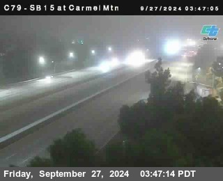 NB 15 at Carmel Mountain Rd.