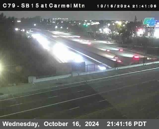 NB 15 at Carmel Mountain Rd.