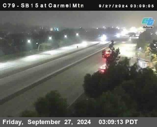 NB 15 at Carmel Mountain Rd.