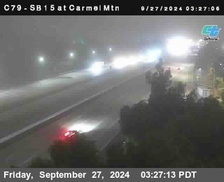 NB 15 at Carmel Mountain Rd.