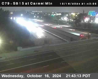 NB 15 at Carmel Mountain Rd.