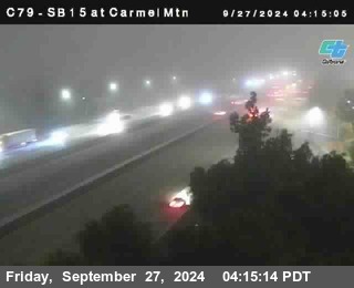 NB 15 at Carmel Mountain Rd.