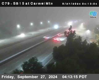 NB 15 at Carmel Mountain Rd.