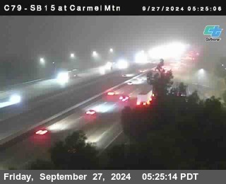 NB 15 at Carmel Mountain Rd.