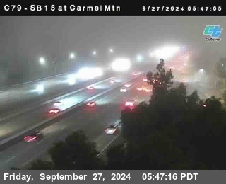 NB 15 at Carmel Mountain Rd.