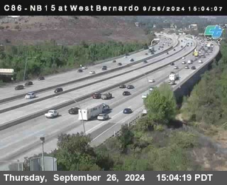 NB 15 at West Bernardo Dr./ Pomerdo