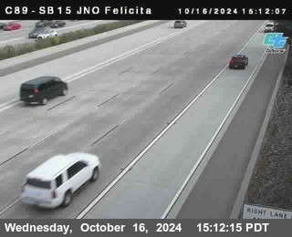 SB 15 at Felicita Road