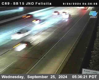 SB 15 at Felicita Road