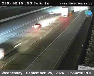 SB 15 at Felicita Road