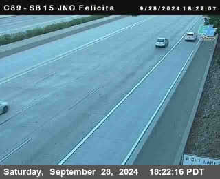 SB 15 at Felicita Road