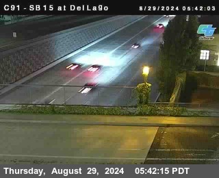 SB 15 at Del Lago bridge