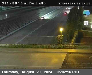 SB 15 at Del Lago bridge