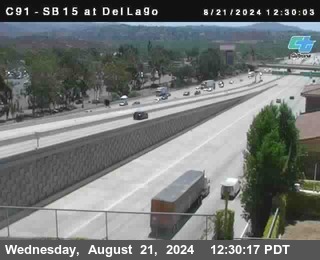 SB 15 at Del Lago bridge