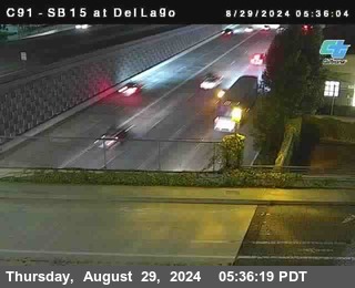 SB 15 at Del Lago bridge