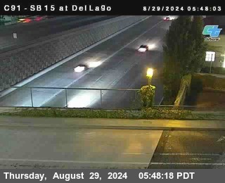 SB 15 at Del Lago bridge