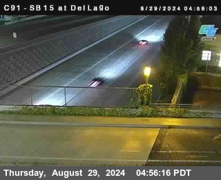 SB 15 at Del Lago bridge