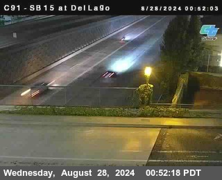 SB 15 at Del Lago bridge