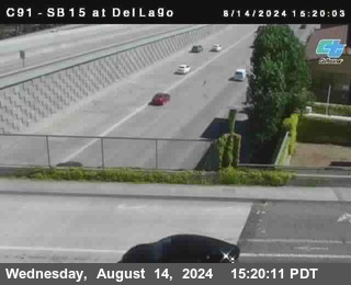 SB 15 at Del Lago bridge