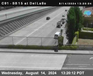 SB 15 at Del Lago bridge